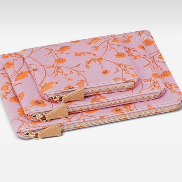NEW AERIN x Johanna Ortiz Cosmetic Bag Set of 3 - Picture 2 of 5